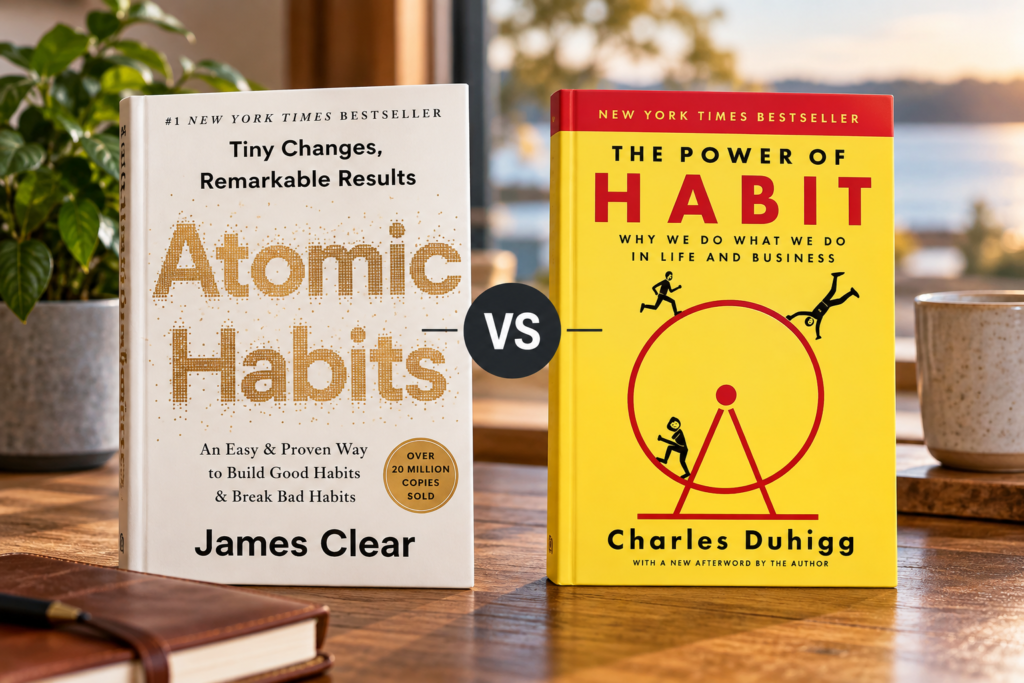 Atomic Habits vs The Power of Habit book comparison